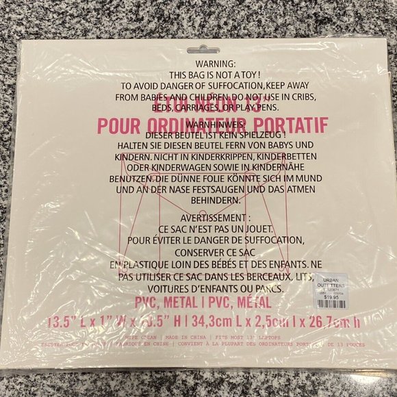 Urban Outfitters 13" Neon Pink Laptop Bag (Sleeve Case) - Picture 2 of 2